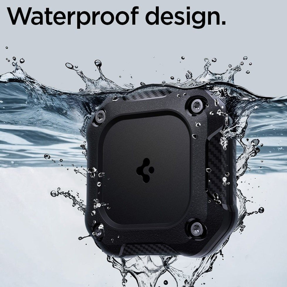Spigen Tough Armor vízálló tok Apple AirTag-hez, Fekete ACS09781