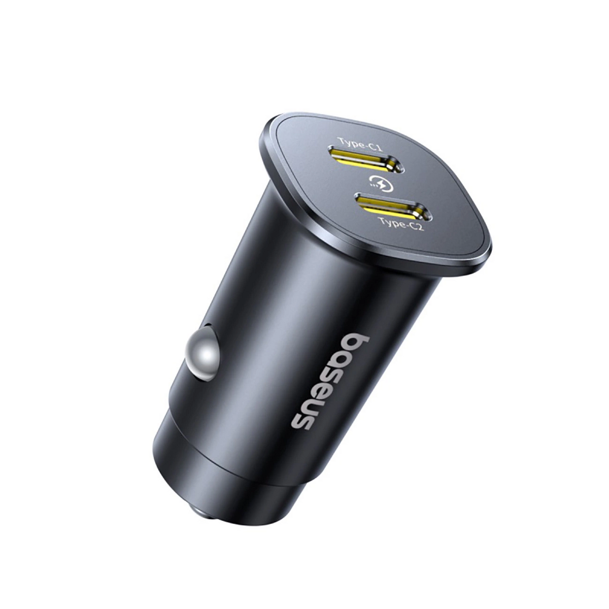 Baseus GoTrip autós töltő, 30W, 3A, 2 x USB-C, Fekete