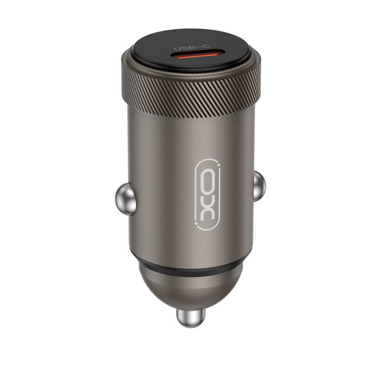 Autós töltő USB-C kábellel XO Design CC70, 30W, 3A, 1 x USB-C, Fekete