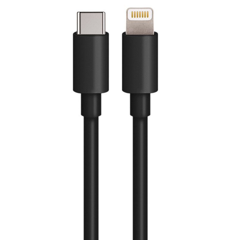 Autós töltő Lightning kábellel MaXlife MXCC-04, 20W, 3A, 1 x USB-A - 1 x USB-C, Fekete