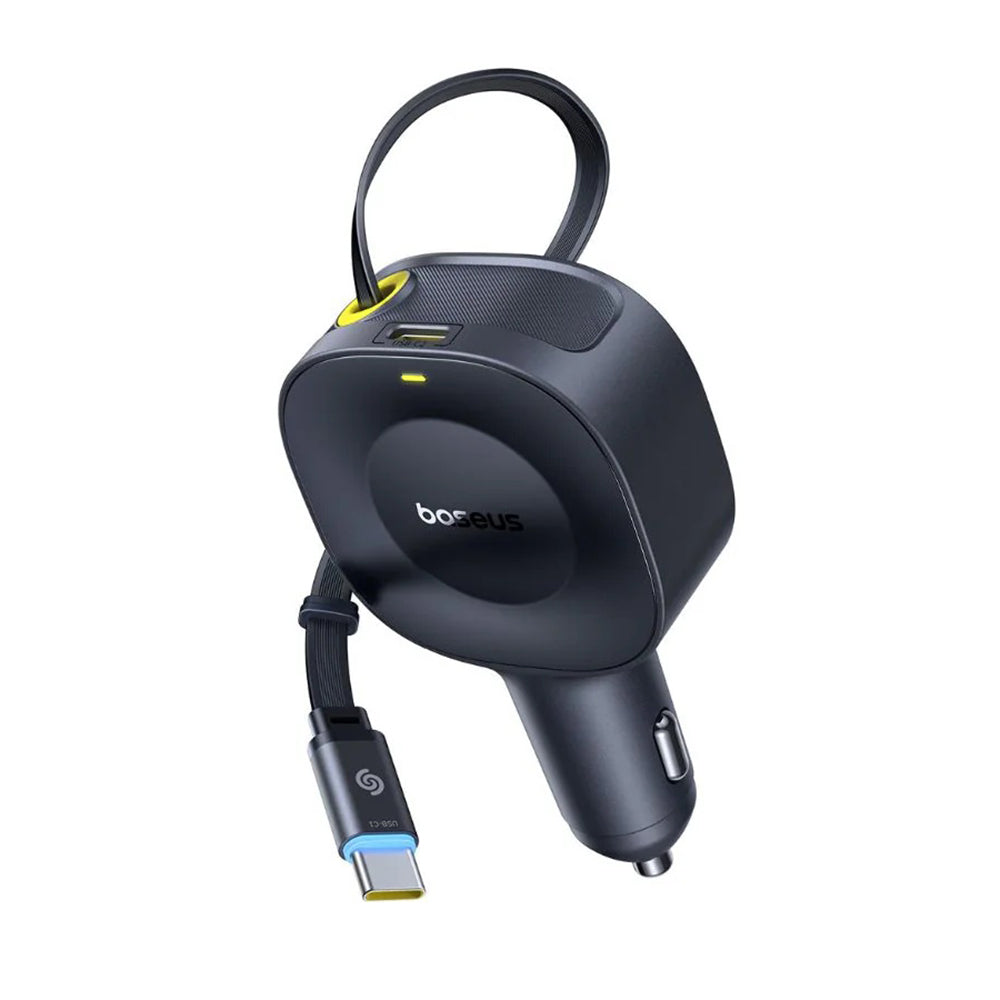 Autós töltő USB-C kábellel Baseus PrimeTrip VR2, 30W, 3A, 1 x USB-C, Fekete C0206400
