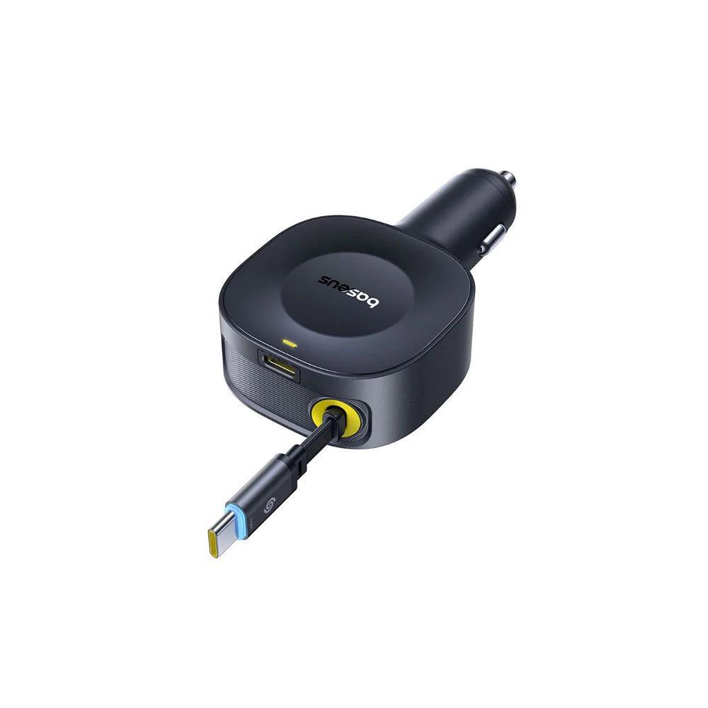 Autós töltő USB-C kábellel Baseus PrimeTrip VR2, 30W, 3A, 1 x USB-C, Fekete C0206400