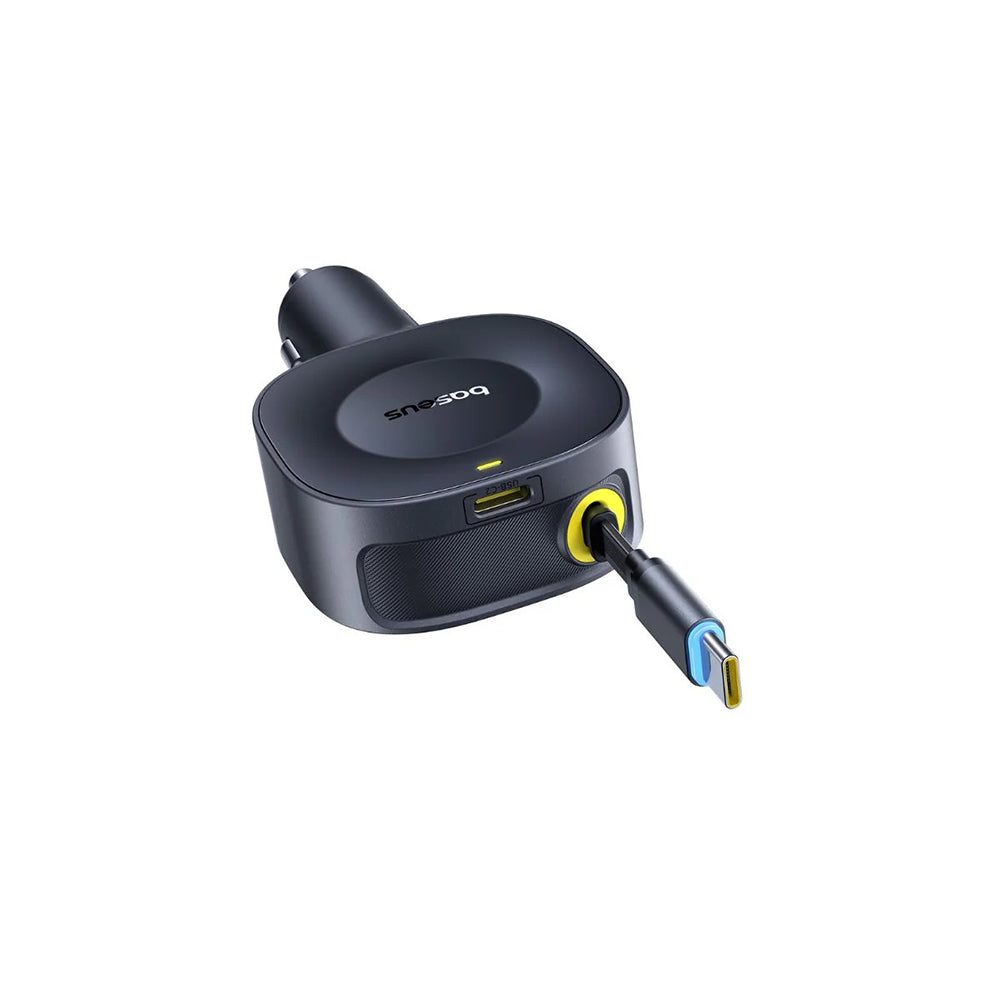 Autós töltő USB-C kábellel Baseus PrimeTrip VR2, 30W, 3A, 1 x USB-C, Fekete C0206400