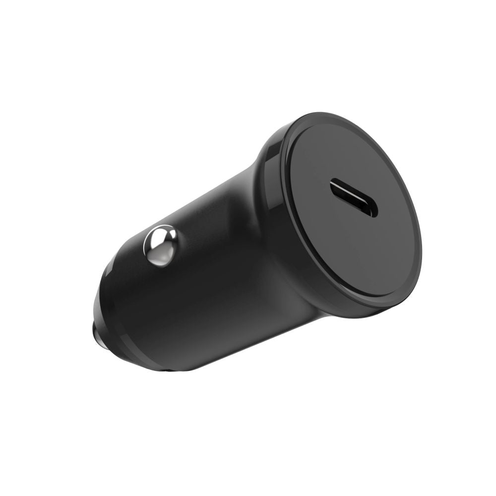 Auto töltő Fixed, 20W, 3A, 1 x USB-C, Fekete
