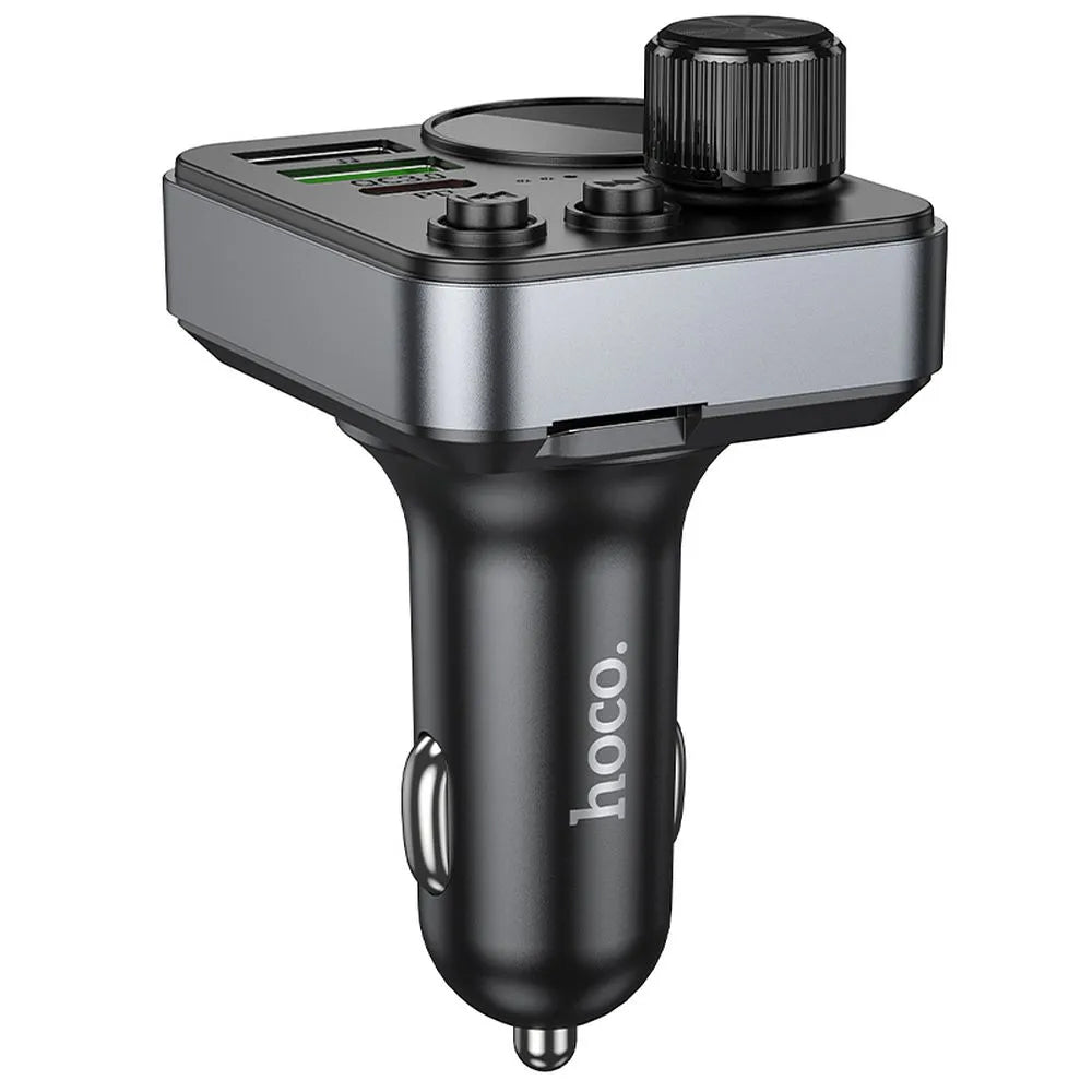 FM Bluetooth modulátor HOCO E86, 2 x USB-A - 1 x USB-C - 1 x microSD