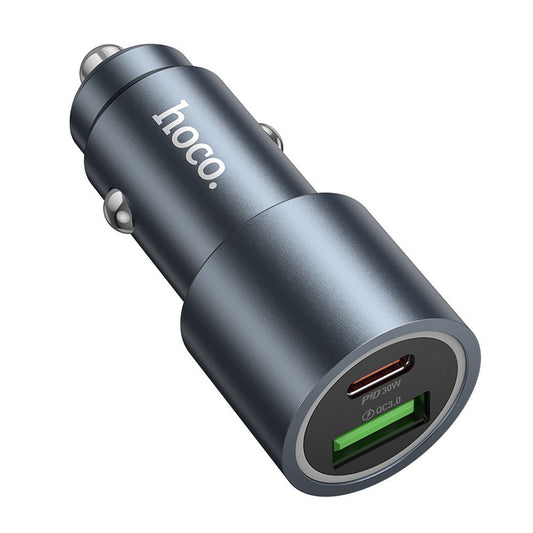 HOCO Z60 Autós Töltő, 48W, 3A, 1 x USB-A - 1 x USB-C, Fekete