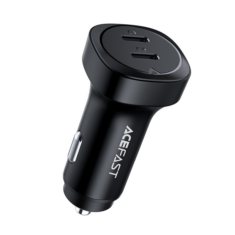 Acefast B2 autós töltő, 72W, 3A, 2 x USB-C, Fekete