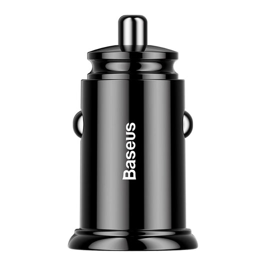 Baseus autós töltő, 30W, 5A, 2 x USB-A, fekete CCALL-YD01