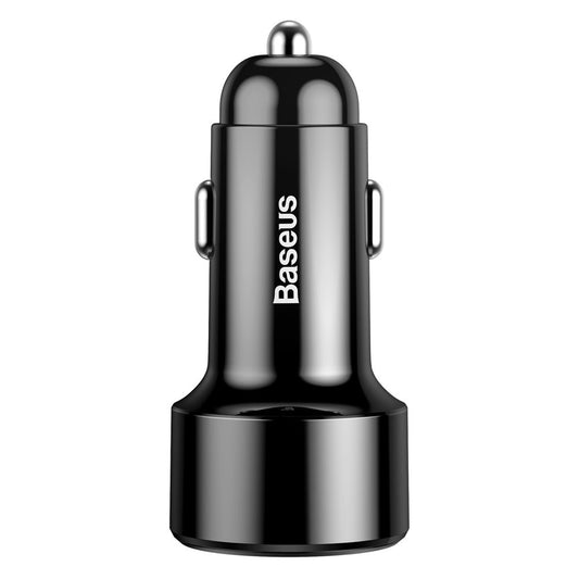 Autótöltő Baseus Magic Display sorozat, 45W, 6A, 2 x USB-A, Fekete CCMLC20A-01