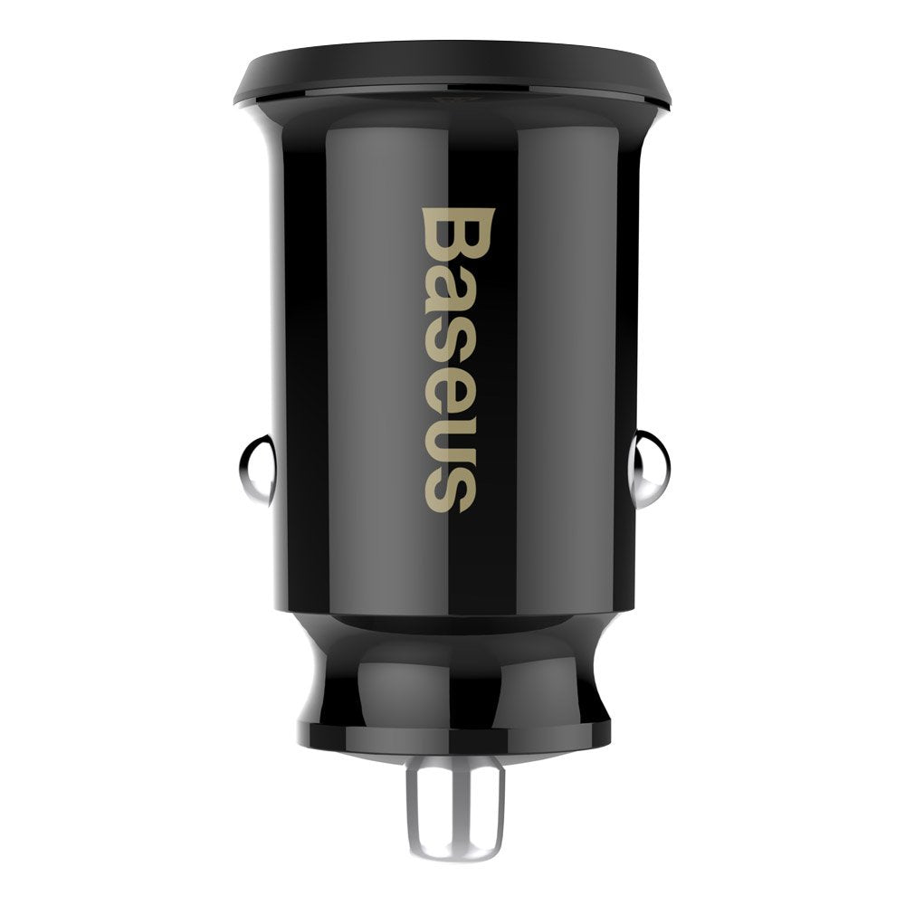Autótöltő Baseus Grain, 10W, 2.4A, 2 x USB-A, fekete CCALL-ML01