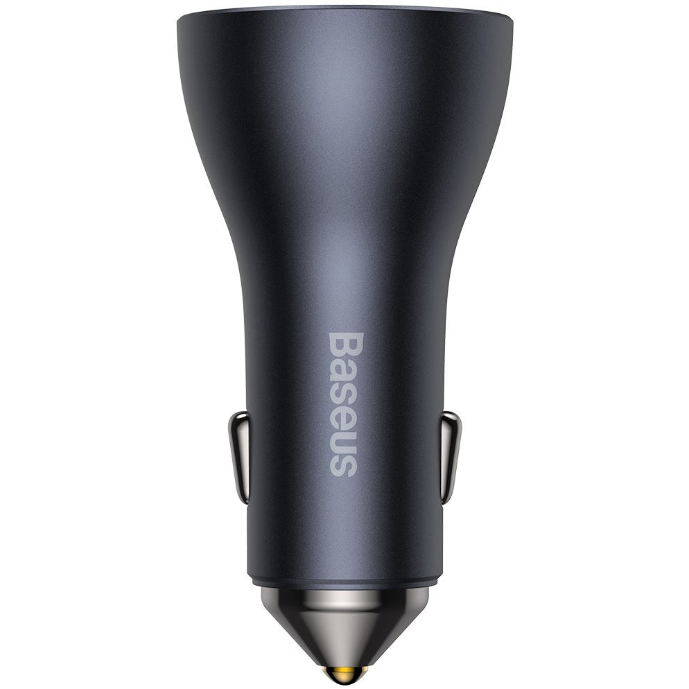 Autótöltő Baseus Golden Contactor Pro, 65W, 3A, 1 x USB-A - 2 x USB-C, szürke CGJP010013