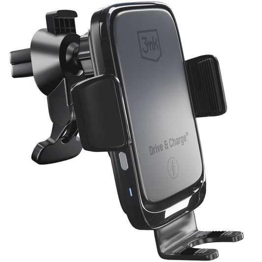 Vezeték nélküli autós töltő 3MK Drive&Charge, 15W, 1.67A, Fekete