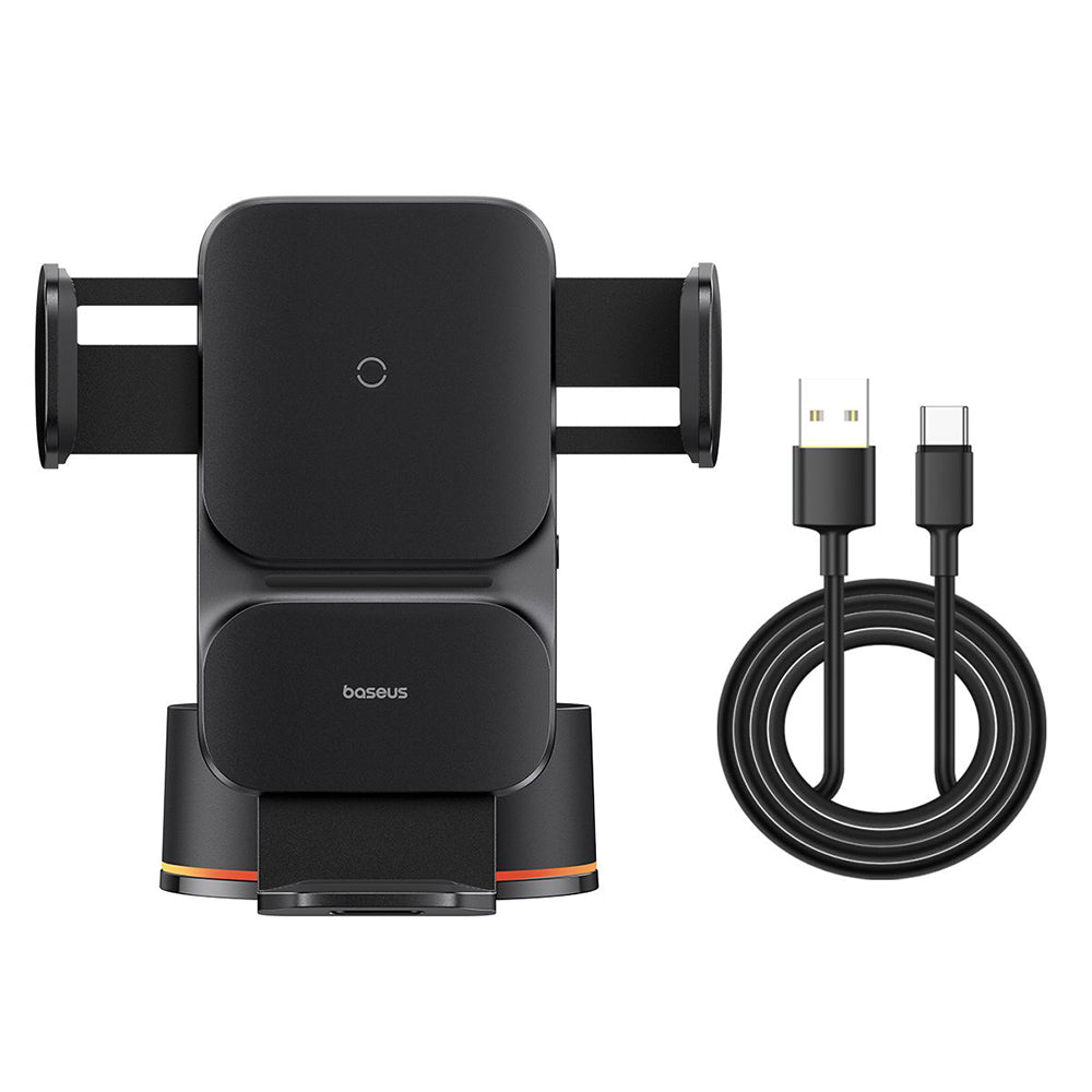 Baseus Wisdom Dash vezeték nélküli autós töltő, 15W, 1.67A, Fekete C40344901113-Z1