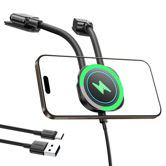 Baseus PrimeTrip C03s Pro vezeték nélküli autós töltő, 15W, 1.67A, Fekete C0013803