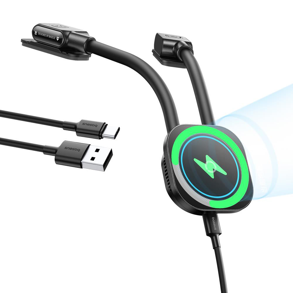 Baseus PrimeTrip C03s Pro vezeték nélküli autós töltő, 15W, 1.67A, Fekete C0013803
