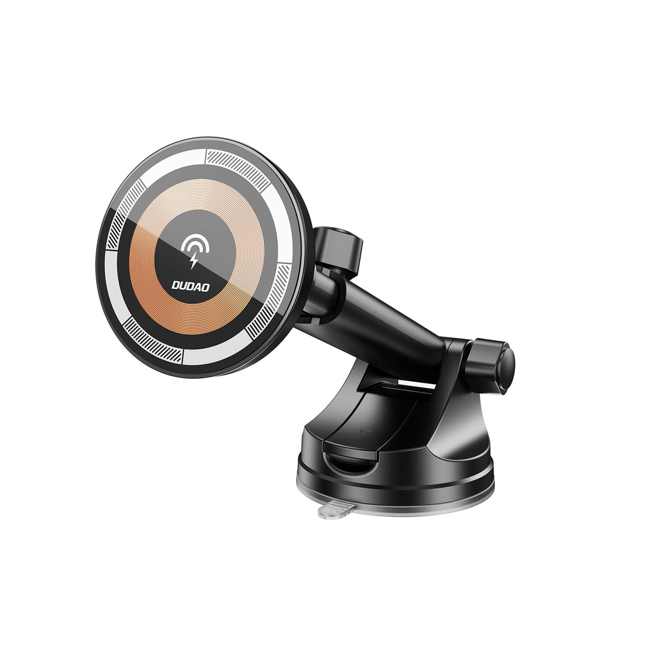 Vezeték nélküli autós töltő Dudao F12MAX+, 15W, 1.67A, fekete