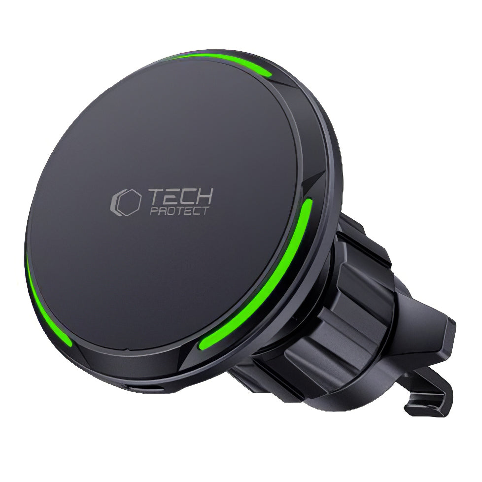 Vezeték nélküli autós töltő Tech-Protect MM15W-V7 QI2, 15W, 1.67A, fekete