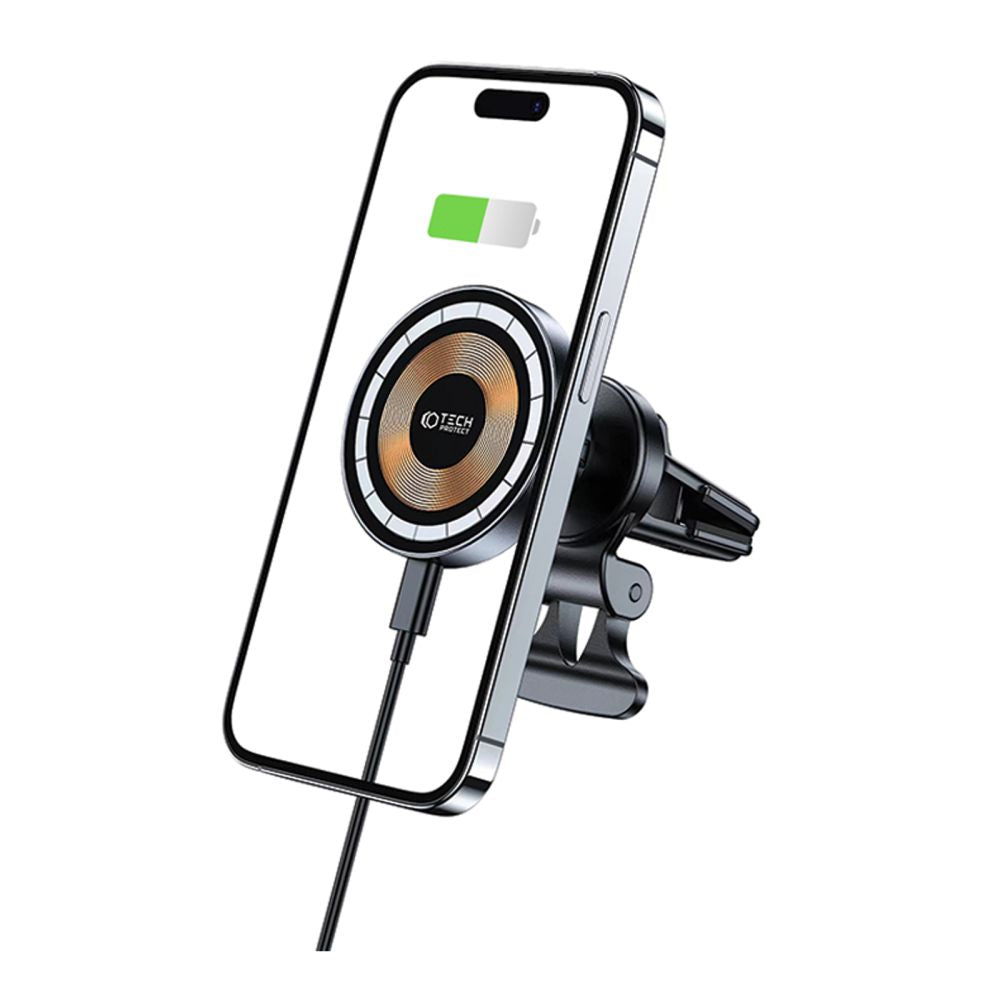 Vezeték nélküli autós töltő Tech-Protect V5, 15W, 1.67A, fekete