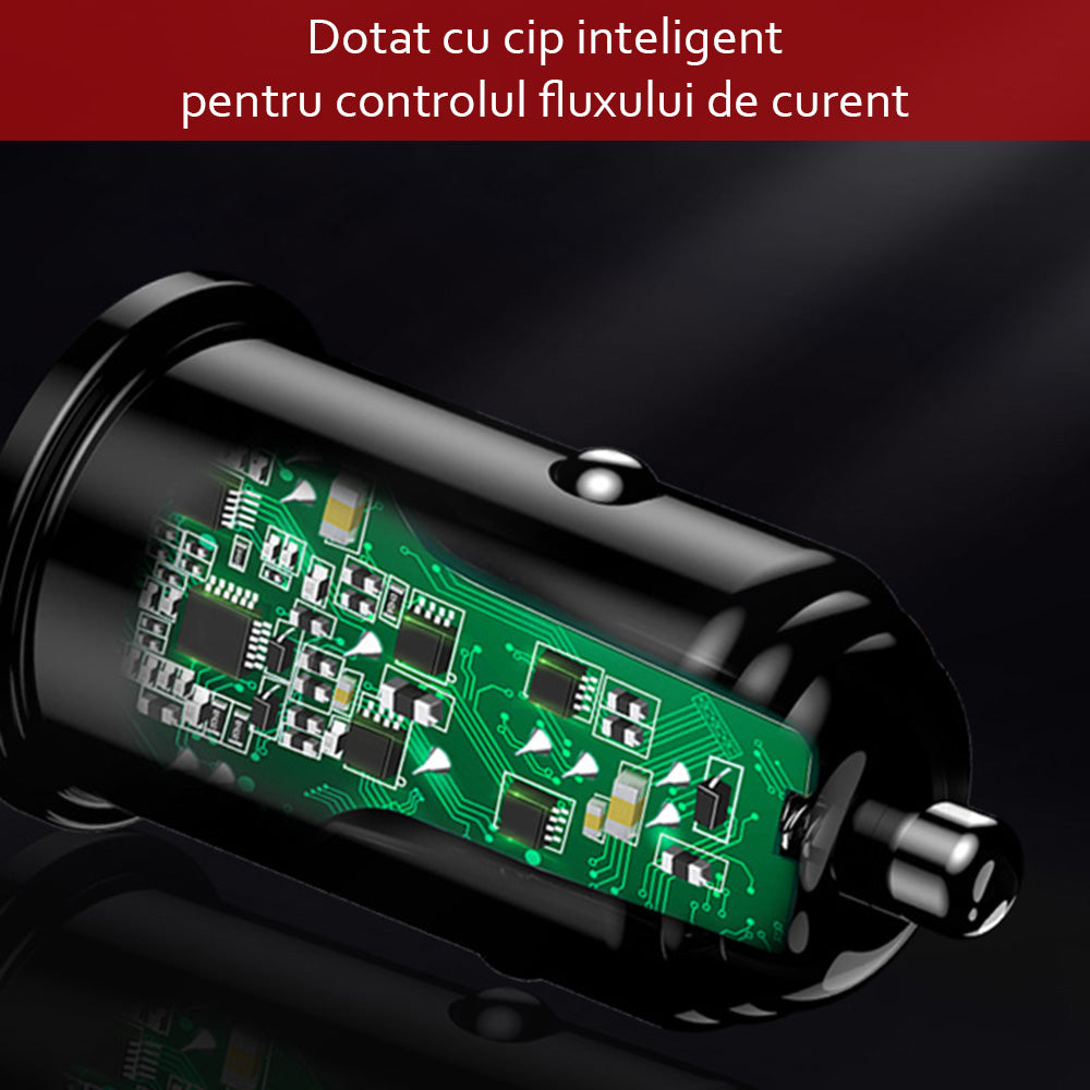 Yesido Y38 autós töltő, 18W, 3A, 1 x USB-A, Fekete