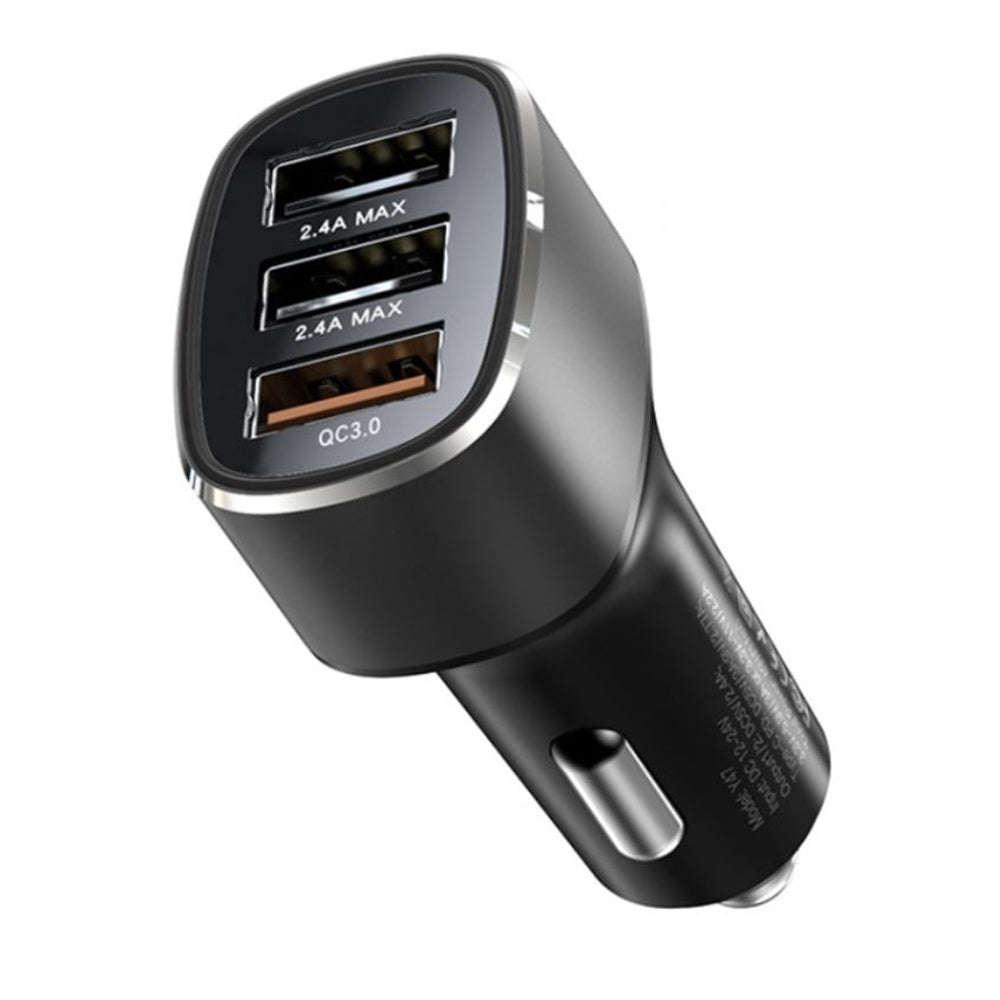Yesido Y46 autós töltő, 42W, 3A, 3 x USB-A, Fekete