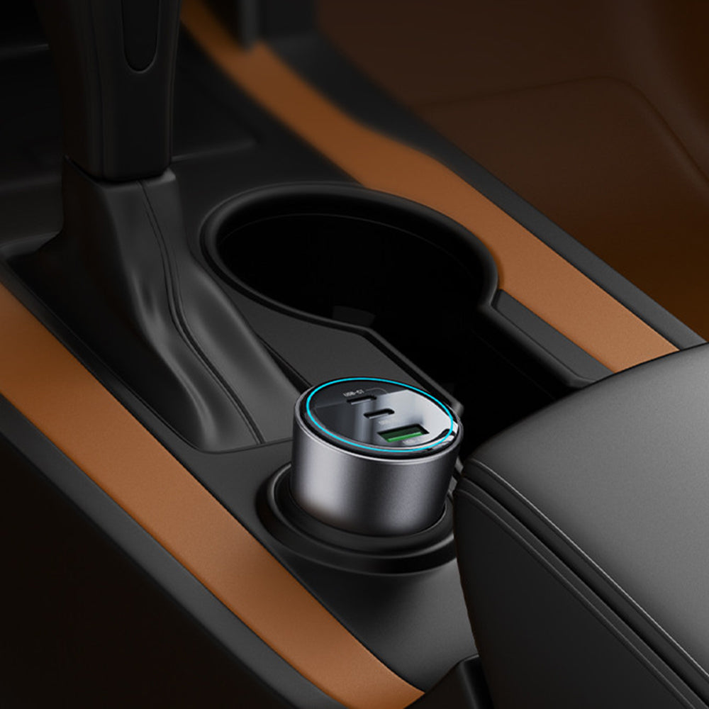 Yesido Y59 autós töltő, 200W, 5A, 1 x USB-A - 2 x USB-C, Fekete