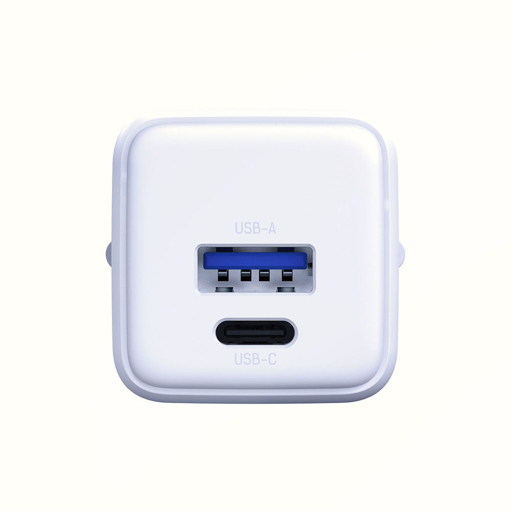 3MK Hyper Hálózati Töltő, 20W, 3A, 1 x USB-A - 1 x USB-C, Fehér