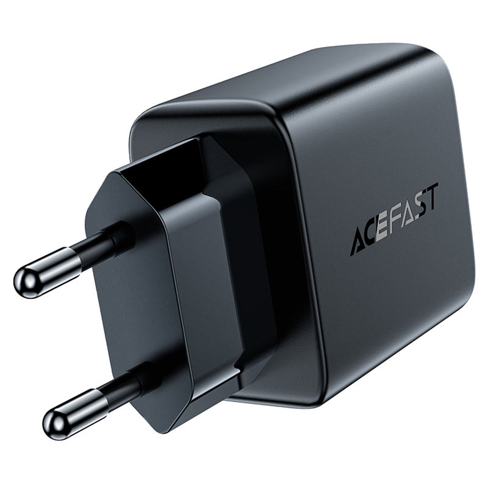 Acefast A33 hálózati töltő, 18W, 3A, 2 x USB-A, Fekete