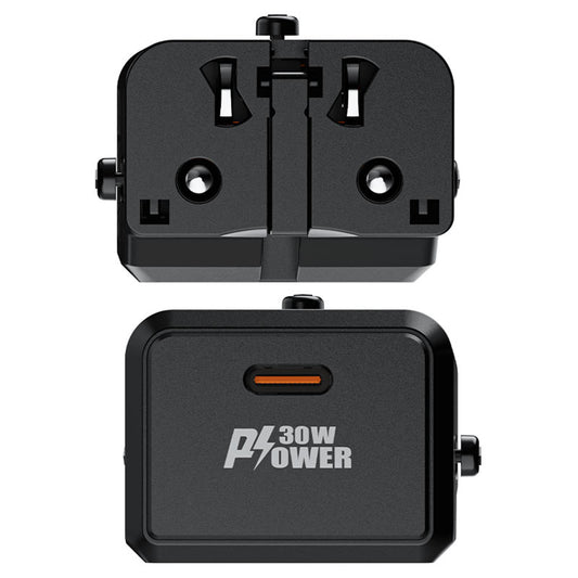 Acefast Z7 Travel hálózati töltő, 30W, 3A, 1 x USB-C, Fekete