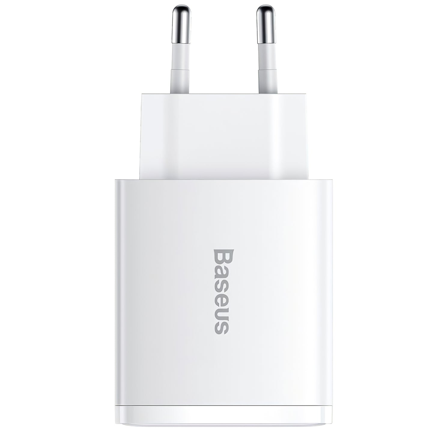 Baseus Compact hálózati töltő, 30W, 1 x USB-C - 2 x USB-A, fehér CCXJ-E02