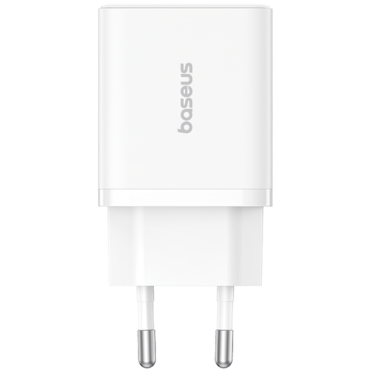 Baseus Cube hálózati töltő, 20W, 3A, 1 x USB-A - 1 x USB-C, Fehér P10111403213-00