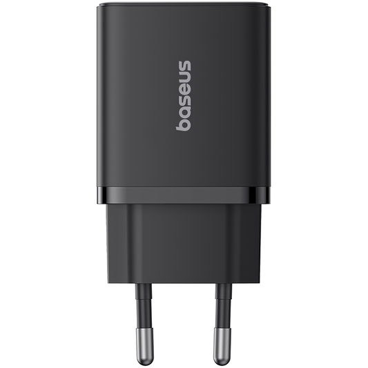 Baseus Cube hálózati töltő, 20W, 3A, 1 x USB-A - 1 x USB-C, Fekete P10111403113-00
