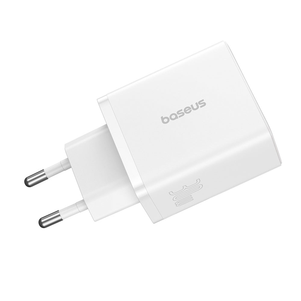 Baseus Cube hálózati töltő, 30W, 3A, 2 x USB-A - 1 x USB-C, Fehér P10111402213-00