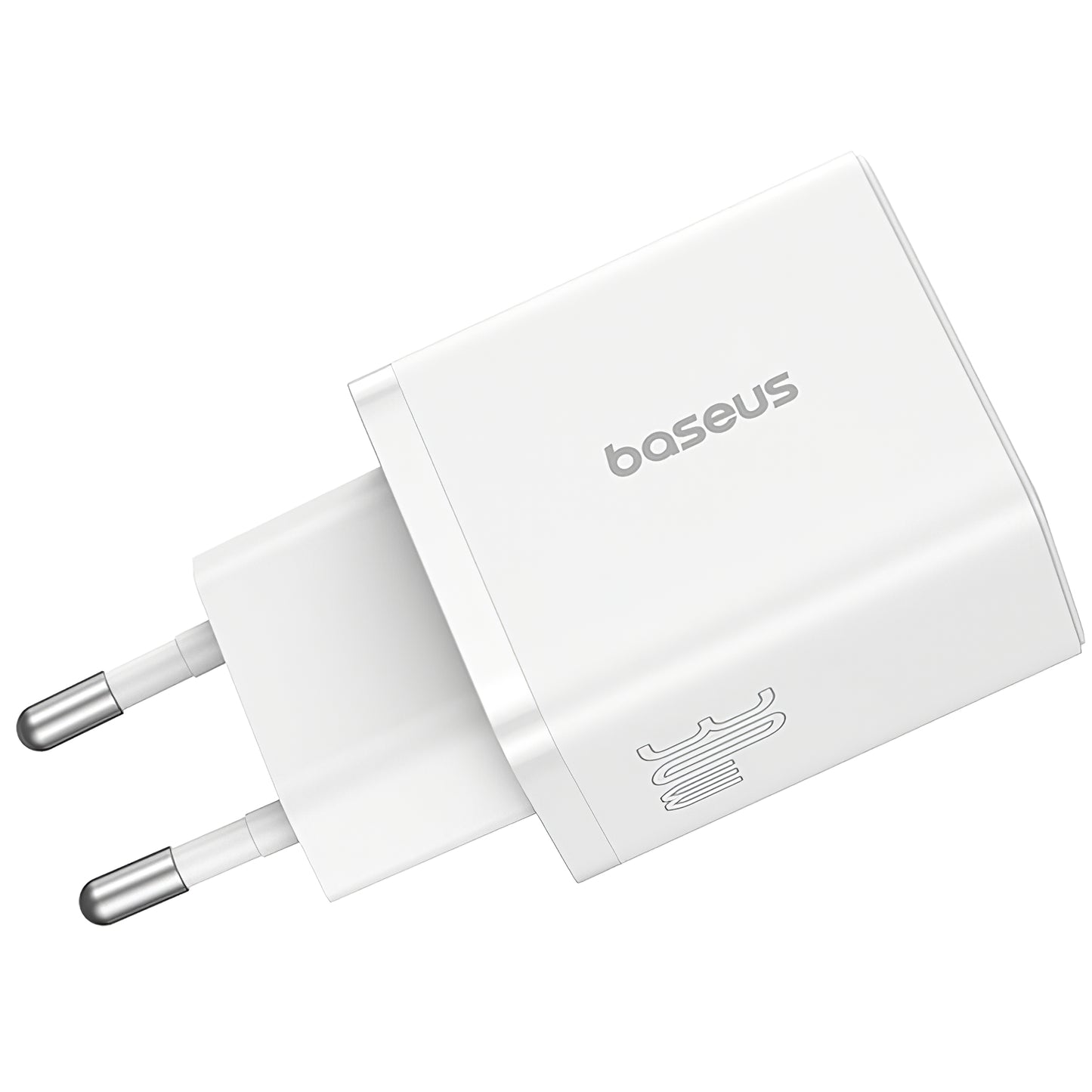 Baseus Cube hálózati töltő, 30W, 2,4A, 1 x USB-A - 1 x USB-C, fehér P10111404213-00