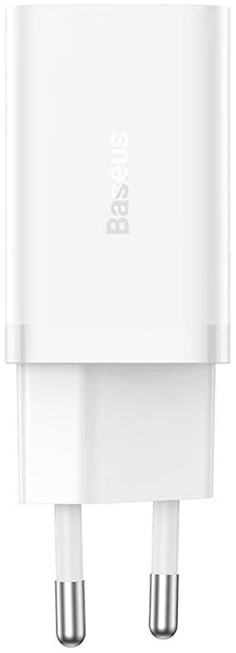 Baseus GaN5 Pro hálózati töltő, 40W, 3A, 2 x USB-C, Fehér CCGP180102