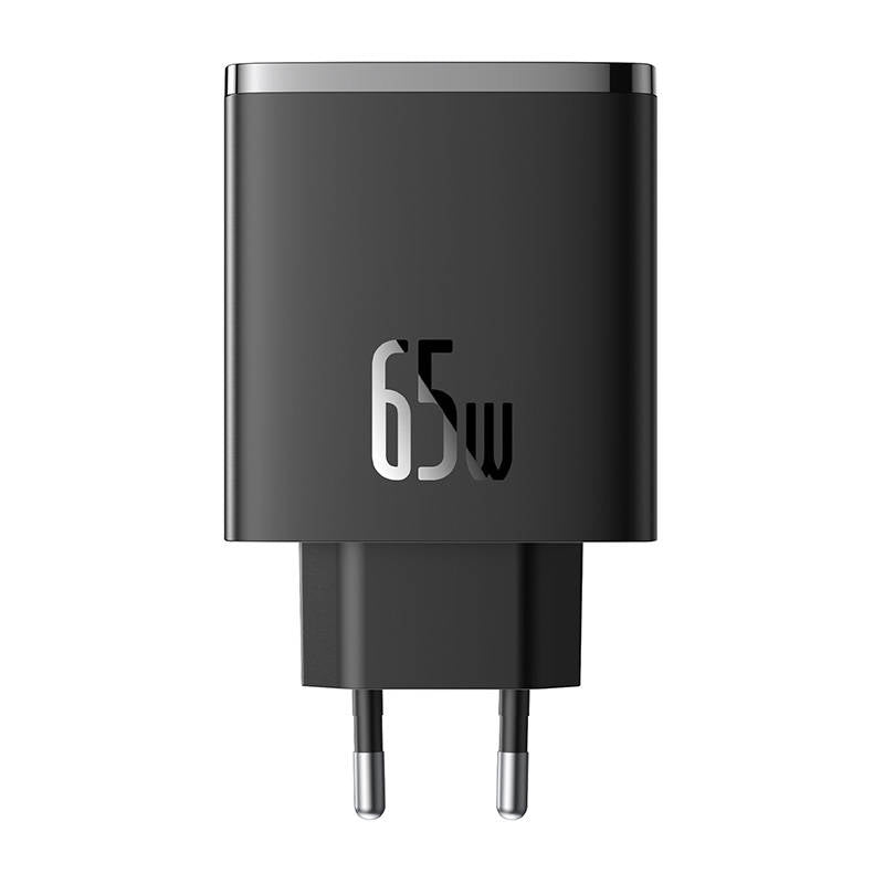 Baseus Cube Pro Network Charger, 65W, 3.25A, 1 x USB-A - 2 x USB-C, Black P10152301113-00
