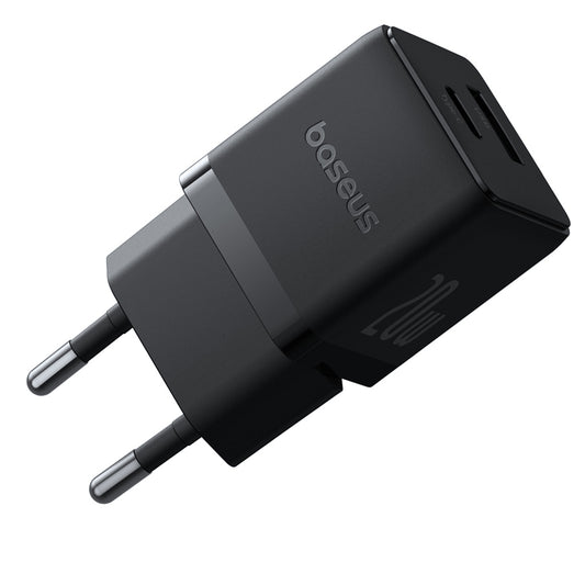 Baseus Palm Hálózati Töltő, 20W, 3A, 1 x USB-A - 1 x USB-C, Fekete P10111608113-00