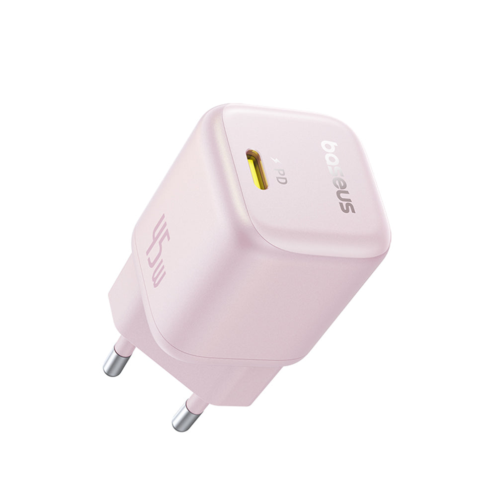Baseus PicoGo hálózati töltő, 45W, 3A, 1 x USB-C, Rózsaszín P10176800413-00