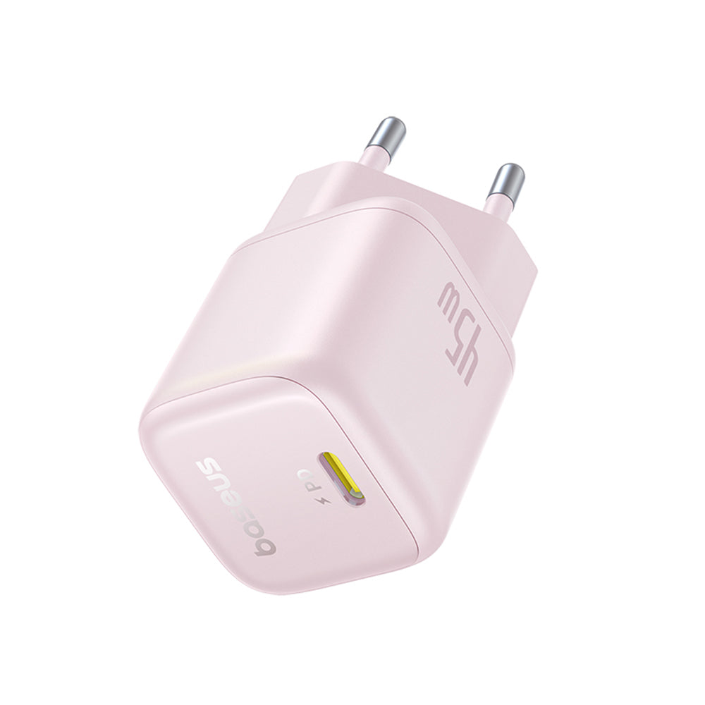 Baseus PicoGo hálózati töltő, 45W, 3A, 1 x USB-C, Rózsaszín P10176800413-00