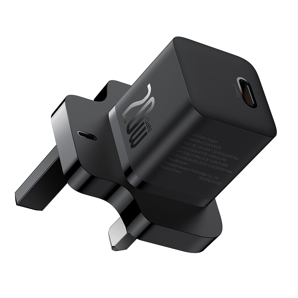 Baseus UK hálózati töltő, 20W, 3A, 1 x USB-C, Fekete P10110907113-00
