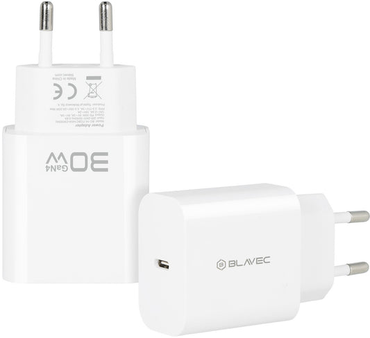 Blavec BC-14 hálózati töltő, 30 W, 3 A, 1 × USB-C, fehér