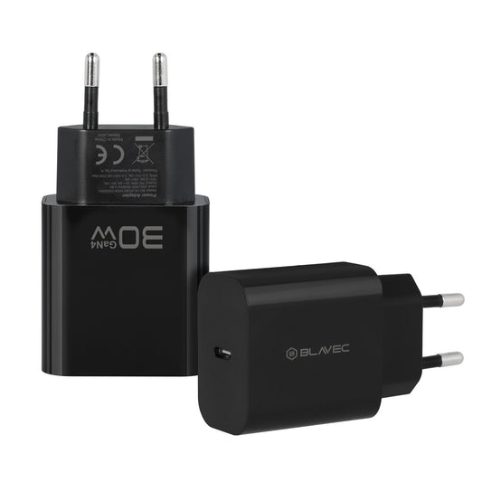 Blavec BC-14 hálózati töltő, 30 W, 3 A, 1 × USB-C, fekete