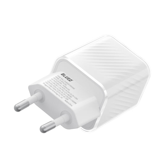 Blueo Hálózati Töltő, 35W, 3A, 1 x USB-A - 1 x USB-C, Fehér