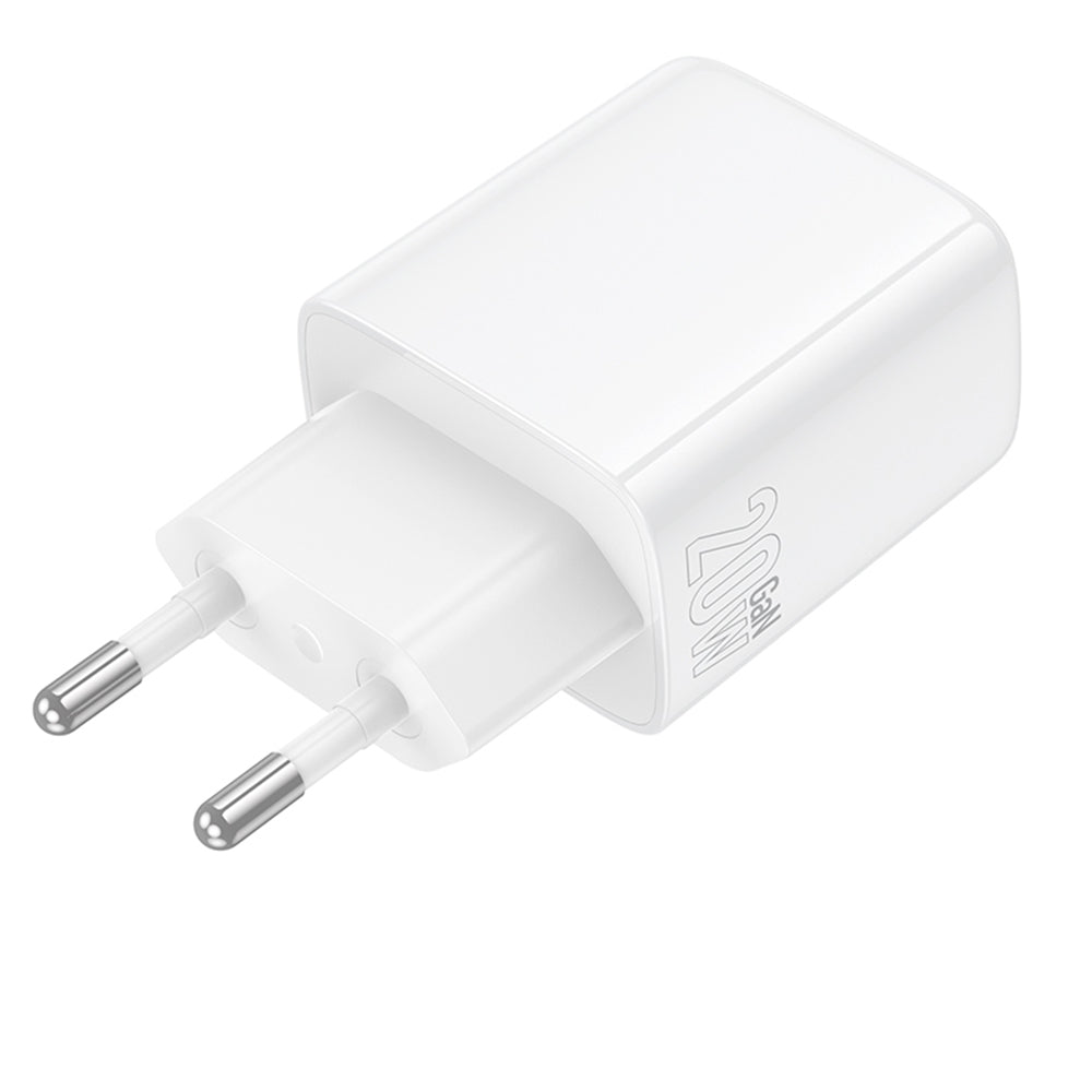 Borofone BN27 Fuente hálózati töltő, 20W, 3A, 1 x USB-A - 1 x USB-C, fehér