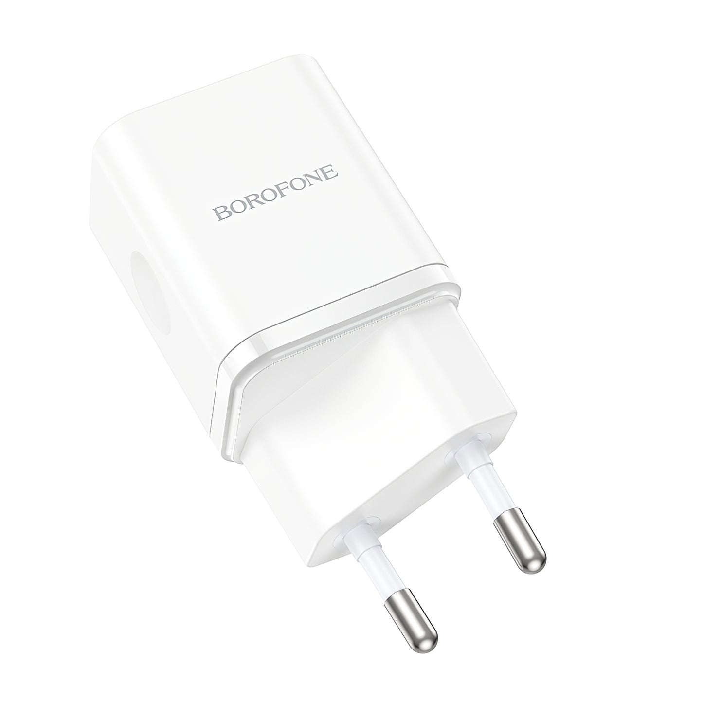 Borofone BN7 hálózati töltő, 20W, 3A, 1 x USB-A - 1 x USB-C, Fehér