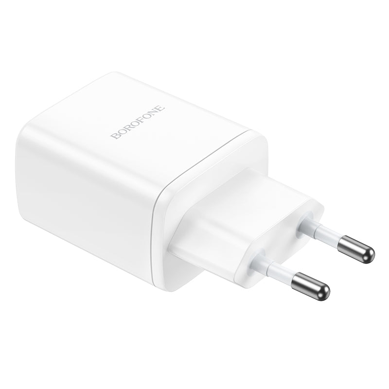 Borofone BN9 hálózati töltő, 35W, 3A, 2 x USB-C, Fehér