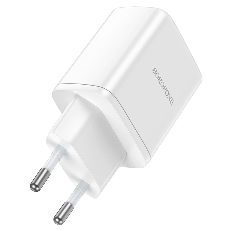 Borofone BN9 hálózati töltő, 35W, 3A, 2 x USB-C, Fehér