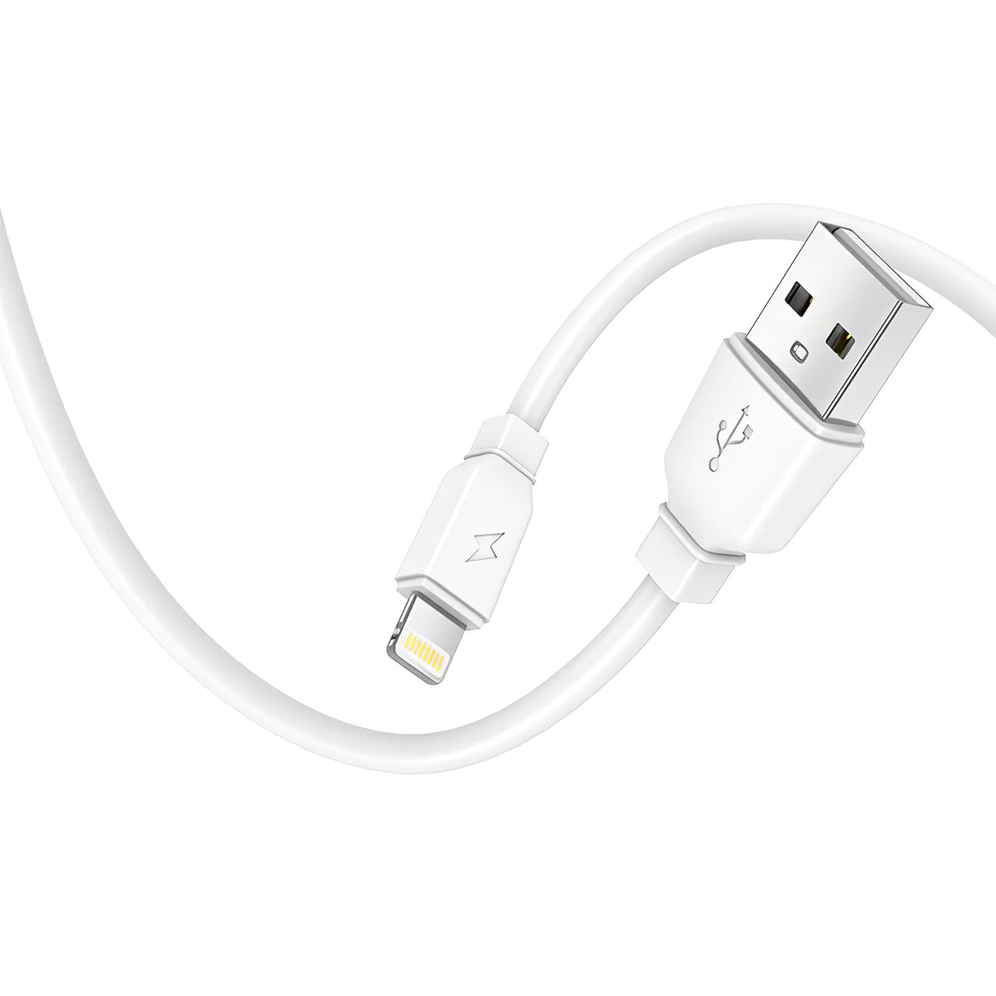 Prestico F7S hálózati töltő Lightning kábellel, 12W, 2.4A, 1 x USB-A, fehér