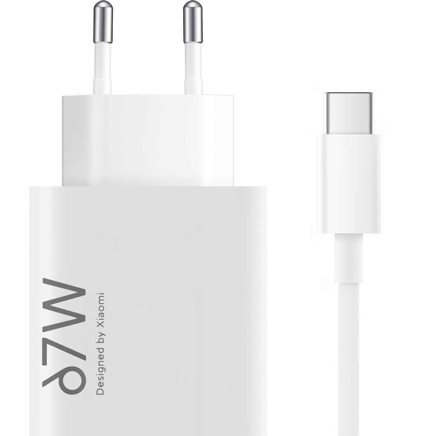 Xiaomi hálózati töltő USB-C kábellel, 67W, 6,2A, 1 x USB-A, fehér BHR9465EU