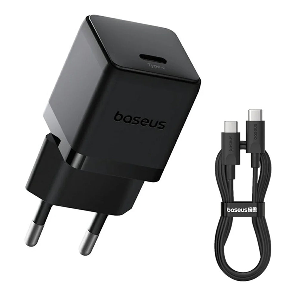 Hálózati töltő USB-C kábellel Baseus Palm, 20W, 3A, 1 x USB-C, Fekete P10111602113-01
