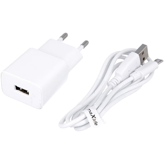 MaXlife MXTC-01, 10.5W, 2.1A, 1 x USB-A, fehér